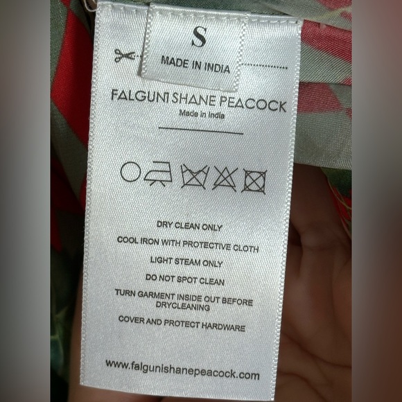 Falguni Shane Peacock Diamond & Floral Print Top - Picture 6 of 7